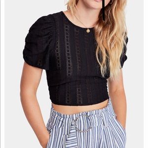 airy allover pointelle knit and a breezy open back